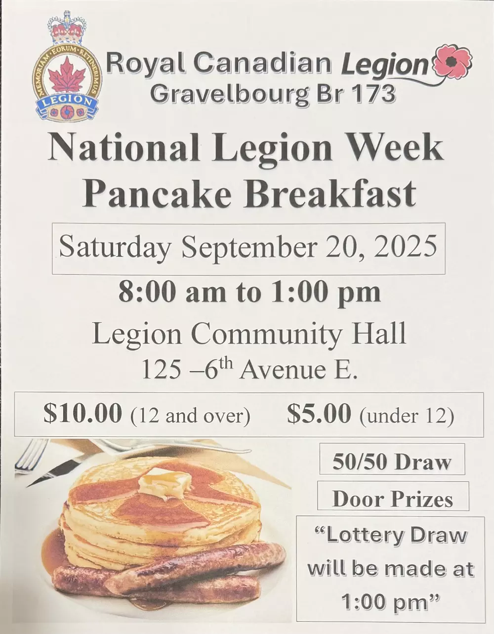 National Legion Week Pancake Breakfast