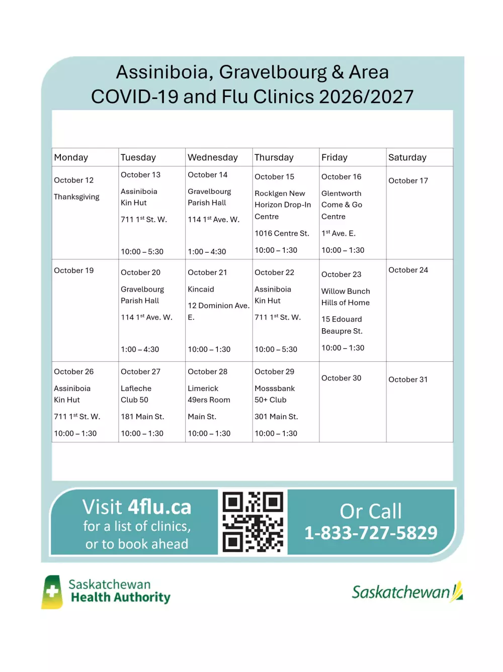Flu/Covid-19 Vaccine Clinic (Walk-in)