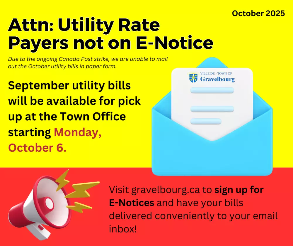 Bill: Just because we can't mail 'em doesn't mean you can't pay 'em!