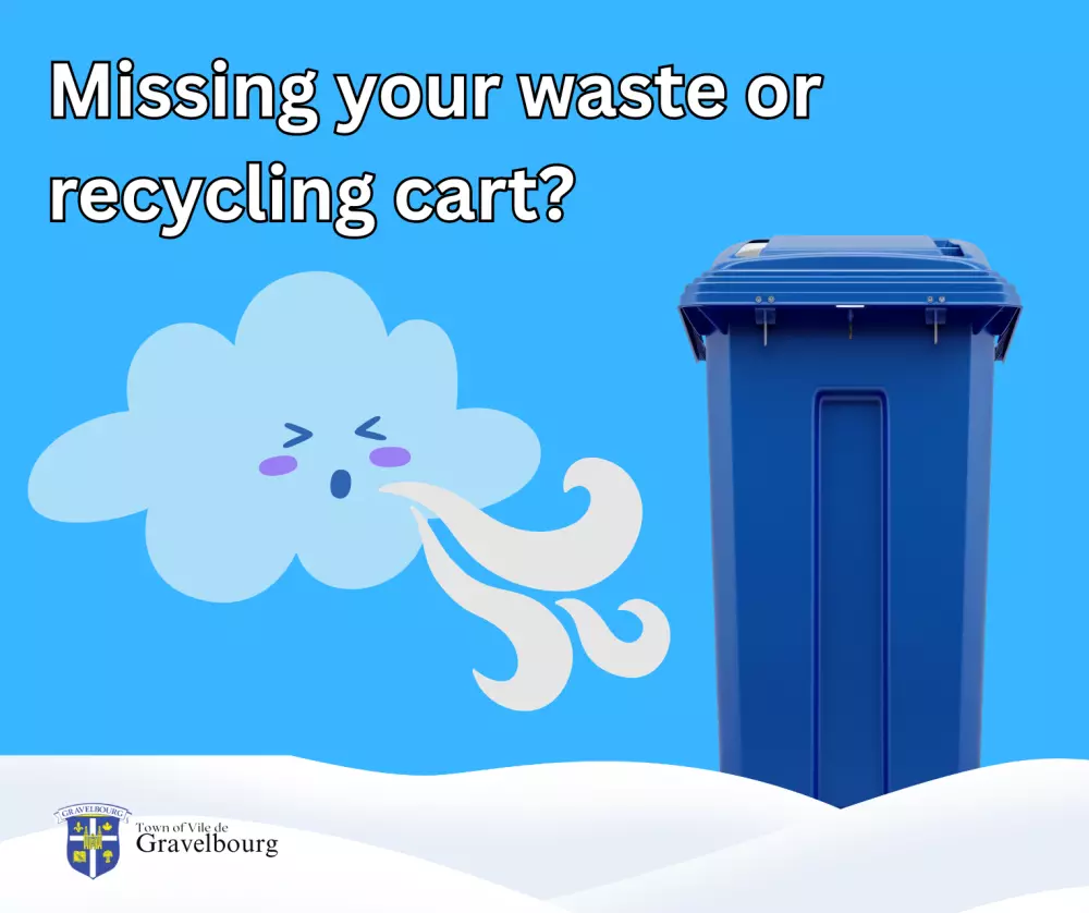 Missing a blue or grey cart after the recent windstorm?