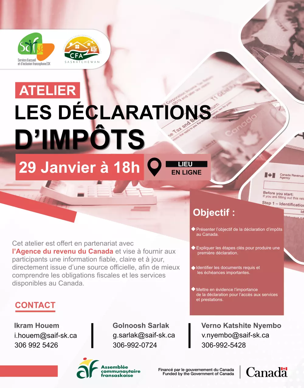 Online Tax return Workshop